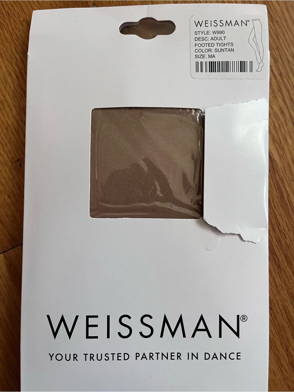 Weissman Suntan Footed Dance Tights style W990